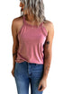 Solid Color Crew Neck Tank Top