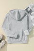 Solid Color Fleece Lined Drawstring Hoodie with Pocket
