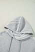 Solid Color Fleece Lined Drawstring Hoodie with Pocket