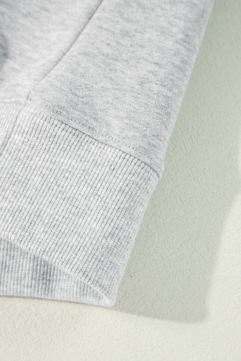 Solid Color Fleece Lined Drawstring Hoodie with Pocket