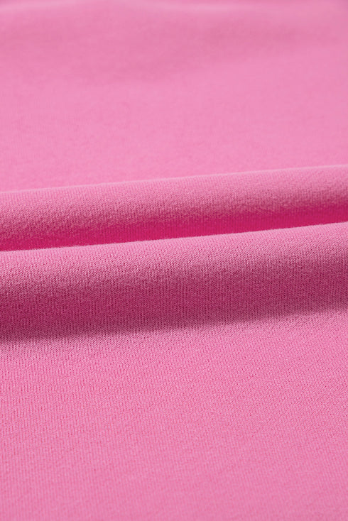 Solid Color Fleece Lined Drawstring Hoodie with Pocket