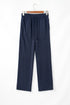 Solid Color Fleece Lined Drawstring Waist Casual Pants