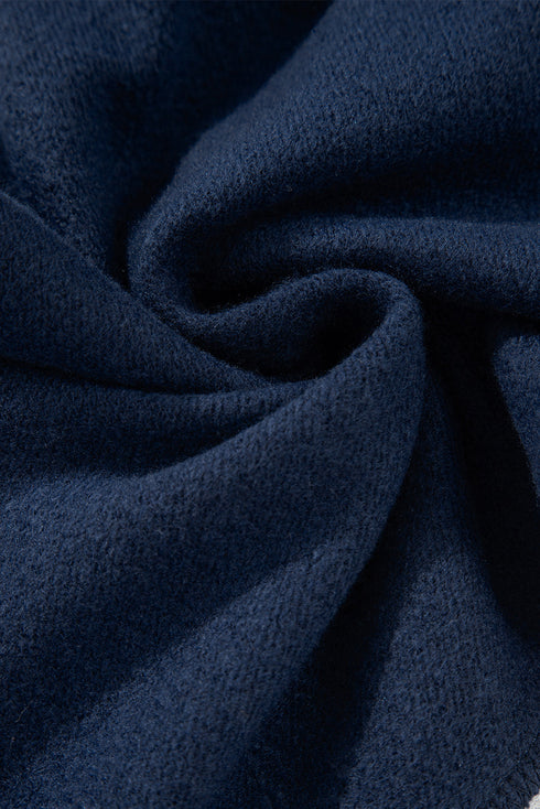 Solid Color Fleece Lined Drawstring Waist Casual Pants