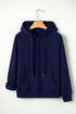 Solid Color Fleece Lined Zip up Hoodie