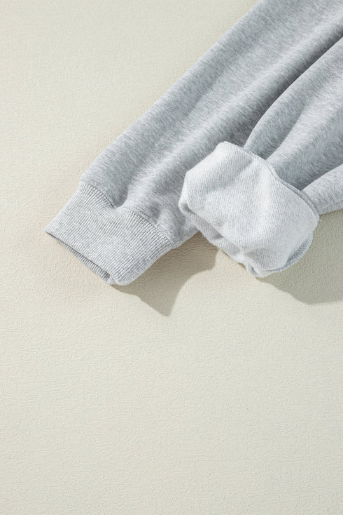 Solid Color Fleece Lined Zip up Hoodie