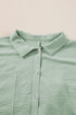 Solid Color Half Button Collared Loose Romper