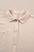 Solid Color Half Button Collared Loose Romper