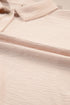 Solid Color Half Button Collared Loose Romper