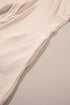 Solid Color Half Button Collared Loose Romper
