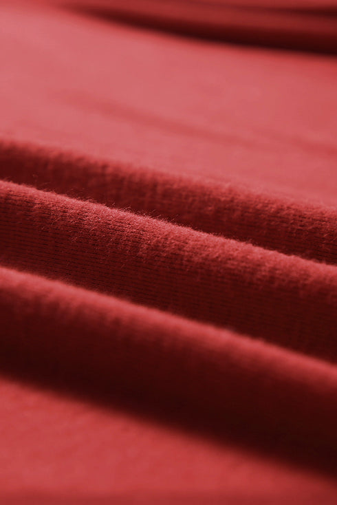 Solid Color Patchwork Long Sleeve Top