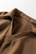 Solid Color V Neck High Waist Active Pant Set