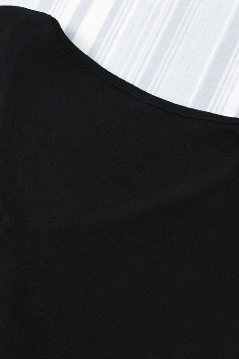 Solid Color V Neck Long Sleeve Knit Top