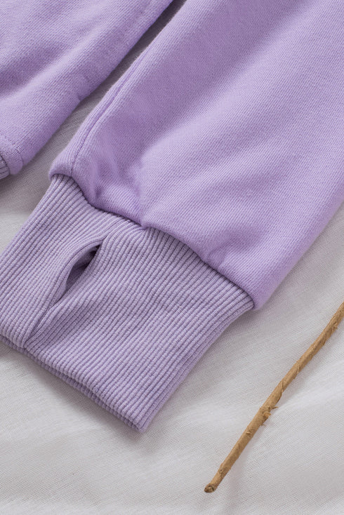 Solid Color Zip Collar Sweatshirt With Pockets