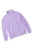 Solid Color Zip Collar Sweatshirt With Pockets