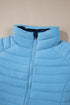 Solid Color Zip-up Quilted Puffer Jacket