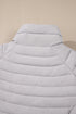 Solid Color Zip-up Quilted Puffer Jacket