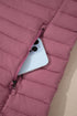 Solid Color Zip-up Quilted Puffer Jacket