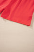Solid Corded Knit Long Sleeve High Waist Short Set