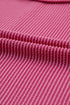 Solid Corded Textured Knit Exposed Stitching T-shirt