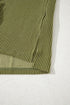 Solid Corded Textured Knit Exposed Stitching T-shirt