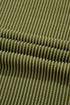 Solid Corded Textured Knit Exposed Stitching T-shirt