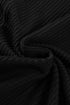 Solid Corded Textured Knit Exposed Stitching T-shirt