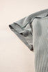 Solid Corded Textured Knit Exposed Stitching T-shirt
