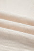 Solid Corduroy Drawstring Elastic Waist Relaxed Pants