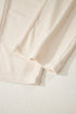 Solid Corduroy Drawstring Elastic Waist Relaxed Pants