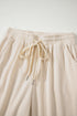 Solid Corduroy Drawstring Elastic Waist Relaxed Pants