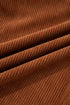 Solid Corduroy Drawstring Elastic Waist Relaxed Pants