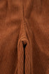 Solid Corduroy Drawstring Elastic Waist Relaxed Pants