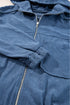 Solid Corduroy Drawstring Hooded Zip Up Jacket