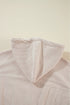Solid Corduroy Drawstring Hooded Zip Up Jacket