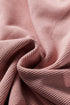 Solid Corduroy Drawstring Pullover Hoodie And High Waist Pant Set