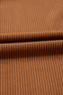 Solid Corduroy Flap Pocket Button Up Round Hem Jacket