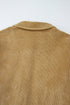 Solid Corduroy Patched Pocket Button Up Casual Jacket