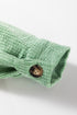Solid Corduroy Patched Pocket Button Up Casual Jacket