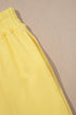 Solid Cropped Tank And Wide Leg Active Pant Set