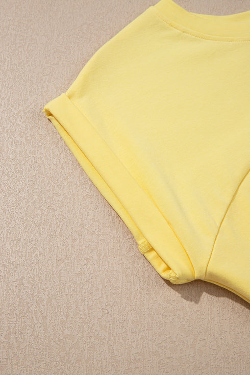 Solid Cropped Tank And Wide Leg Active Pant Set
