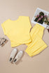 Solid Cropped Tank And Wide Leg Active Pant Set