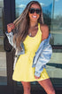 Solid Daring Back Cutout Active Athletic Mini Dress
