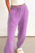 Solid Drawstring Elastic Waistband Casual Jogger Pants