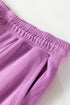 Solid Drawstring Elastic Waistband Casual Jogger Pants