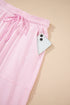 Solid Drawstring Elastic Waistband Casual Jogger Pants
