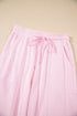 Solid Drawstring Elastic Waistband Casual Jogger Pants