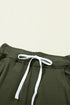 Solid Drawstring Elastic Waistband Pocketed Jogger Pants