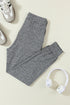 Solid Drawstring Elastic Waistband Pocketed Jogger Pants