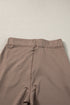 Solid Drawstring Elastic Waistband Pocketed Jogger Pants
