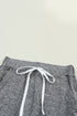 Solid Drawstring Elastic Waistband Pocketed Jogger Pants